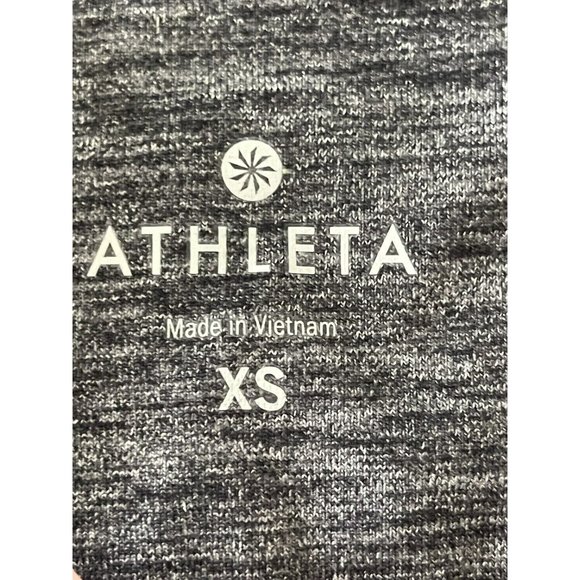 Athleta High Rise Plié Tight Gray Black Yoga Pants‎ Womens Dance XS 349101 - Picture 3 of 9